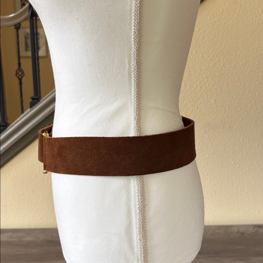 GAP Brown Leather Belt Size Small - Picture 3 of 13